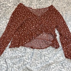 floral shirt with buttons
